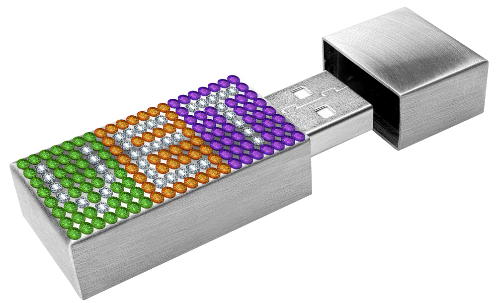 Оформление стразами Swarovski USB флеш-накопителя