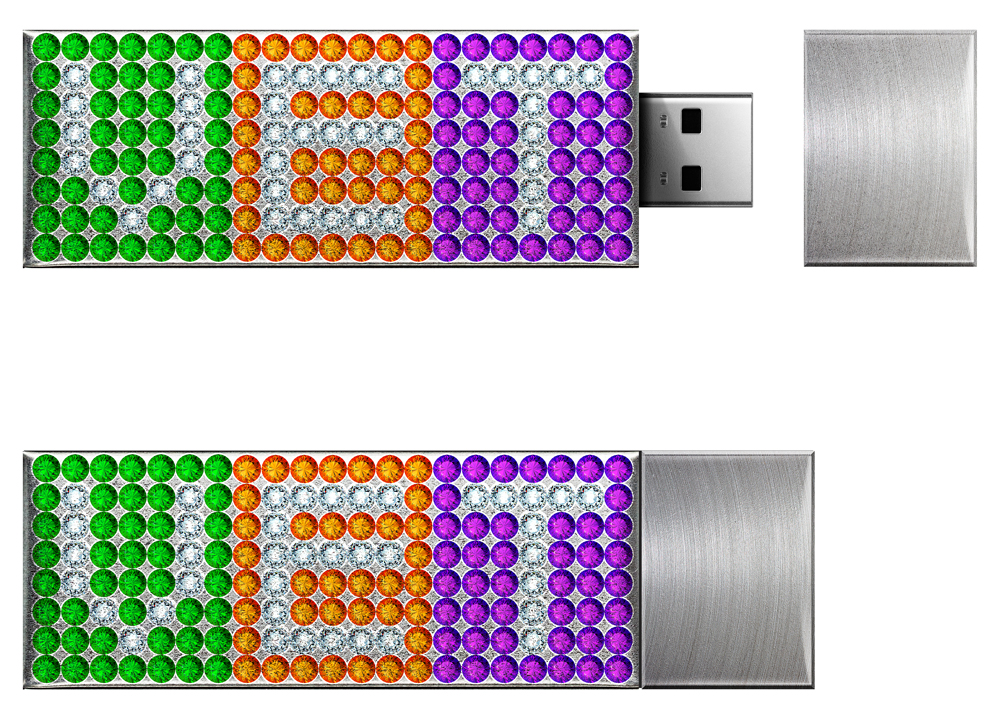 Оформление стразами Swarovski USB флеш-накопителя
